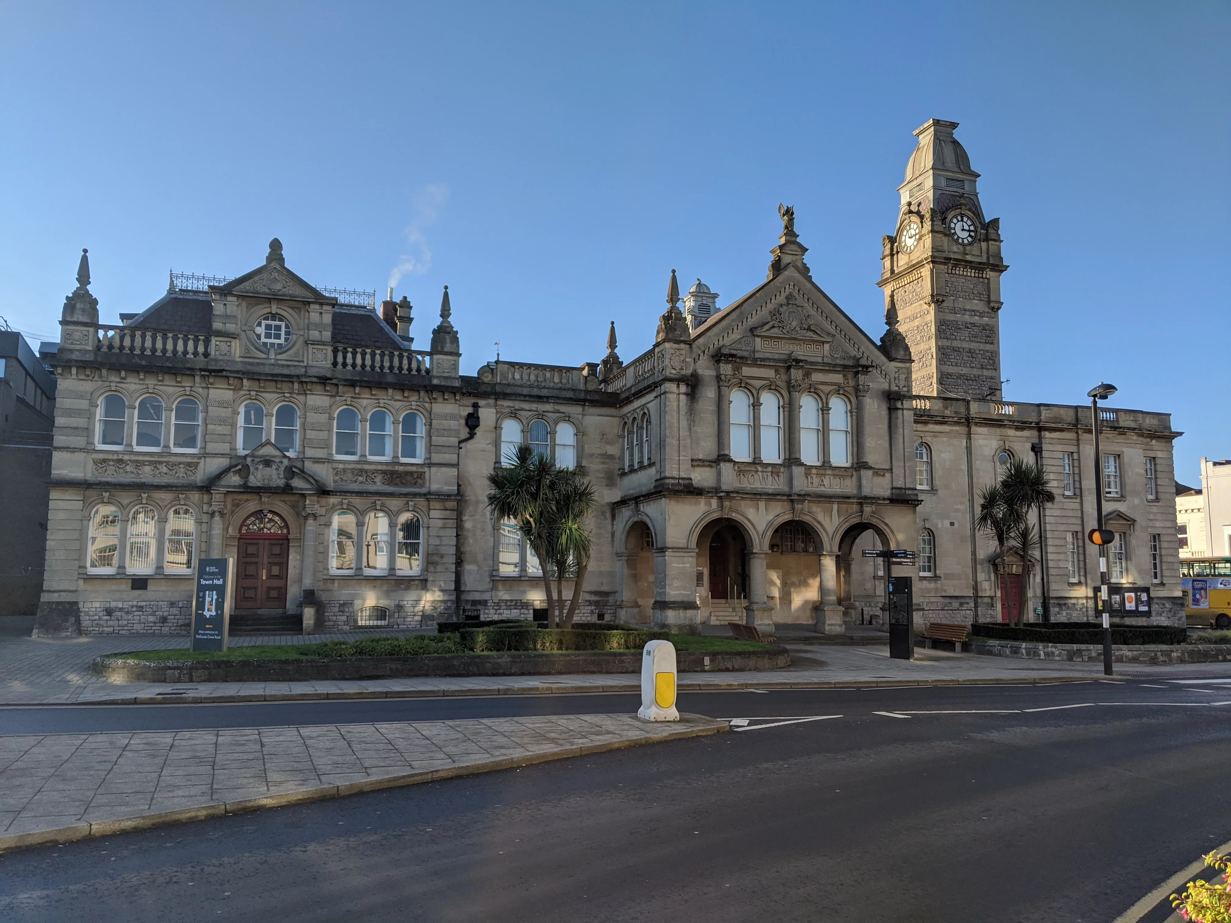 A photo of the Town Hall in Weston-super-Mare.