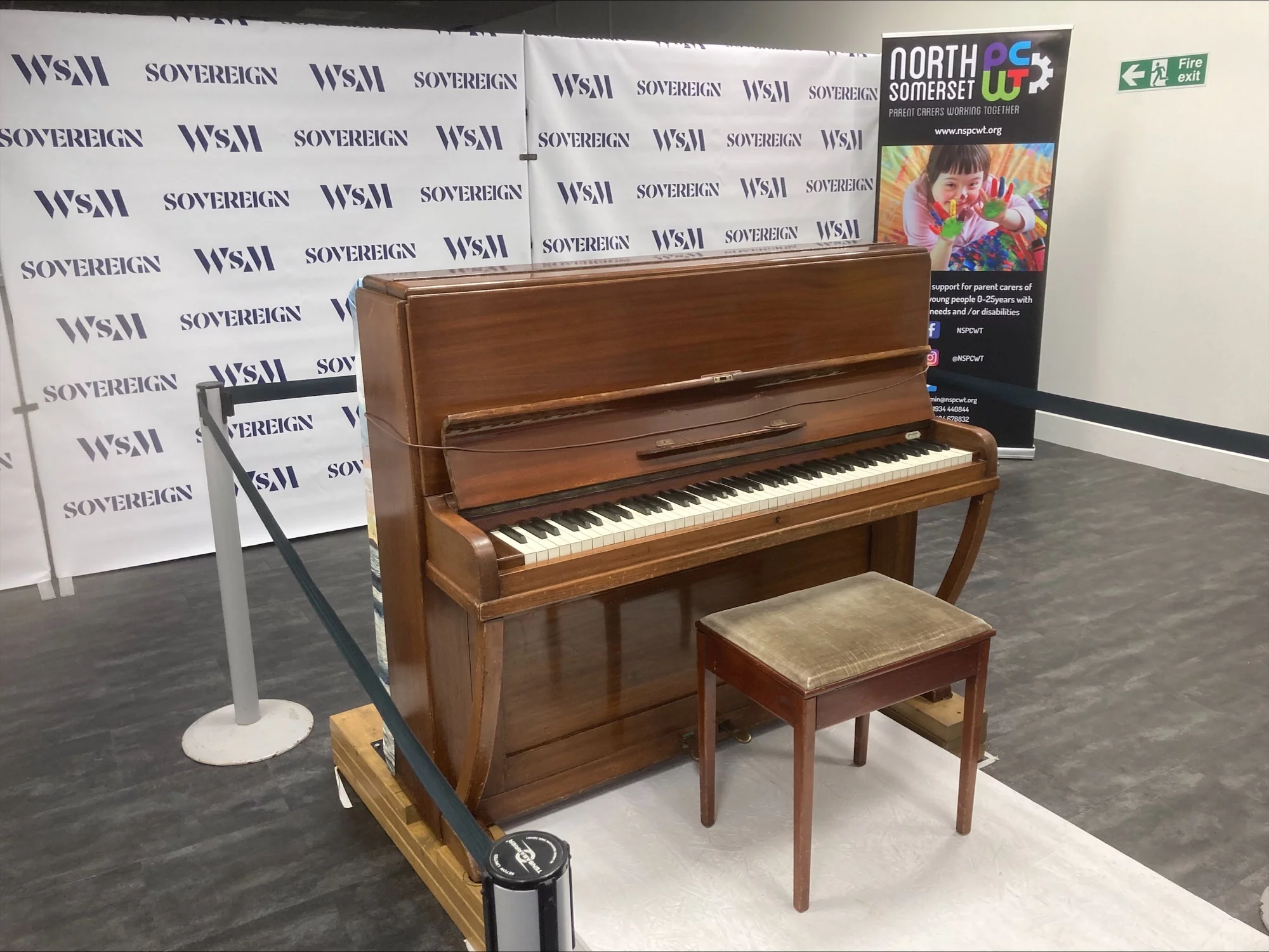 Piano at Sovereign Centre, Weston-super-Mare